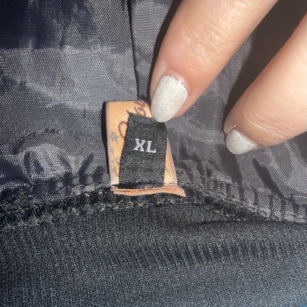 Black Lace-Up Hoodie - Picture 3 of 3